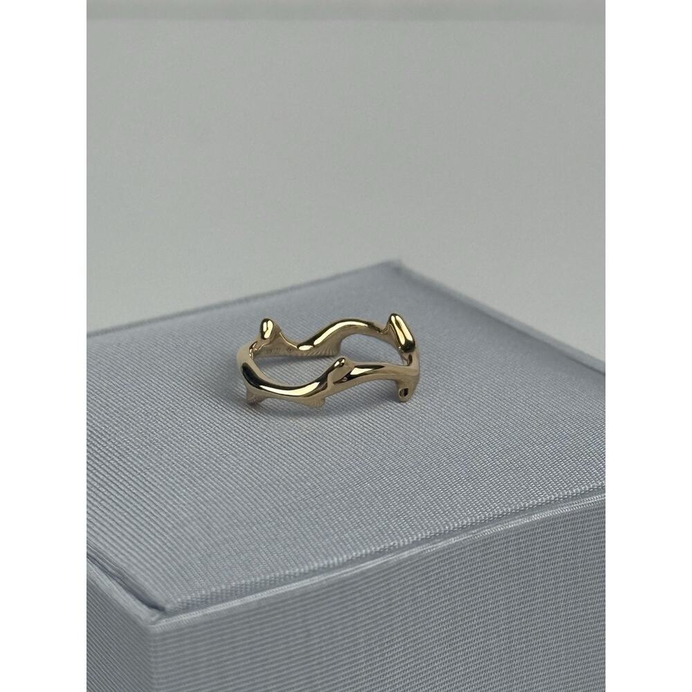 Dior 18K Yellow Gold Bois de Rose Ring 46 (Size 3) - Picture 4 of 9
